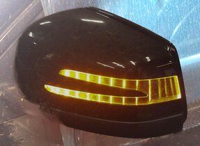 Thumbnail 2: 12-16 MERCEDES GL450 GL550 ML350 (W166 X166) LEFT - BLIND SPOT MIRROR (BLACK)