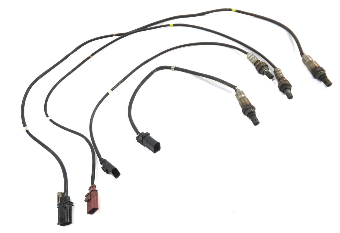 Thumbnail 3: 2014 AUDI Q7 (4L) 3.0L CTWB PRE POST CAT O2 OXYGEN LAMBDA PROBE SENSOR SET-4