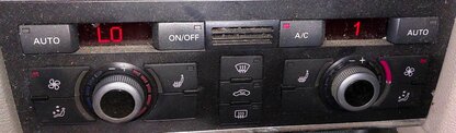 Thumbnail 2: 2013-2015 AUDI Q7 (4L) HEATER AC TEMPERATURE CLIMATE CONTROL PANEL (HEATED SEAT)