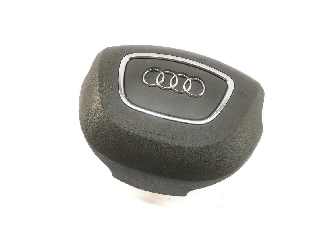 Thumbnail 1: 11-15 AUDI Q7 (4L) LEFT DRIVER STEERING WHEEL SRS AIRBAG AIR BAG (PIMENTO BEIGE)