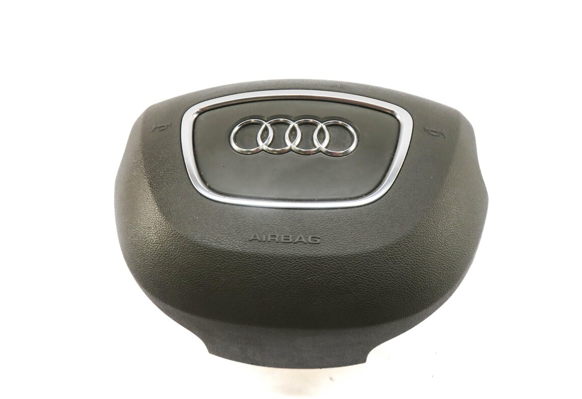 Thumbnail 2: 11-15 AUDI Q7 (4L) LEFT DRIVER STEERING WHEEL SRS AIRBAG AIR BAG (PIMENTO BEIGE)