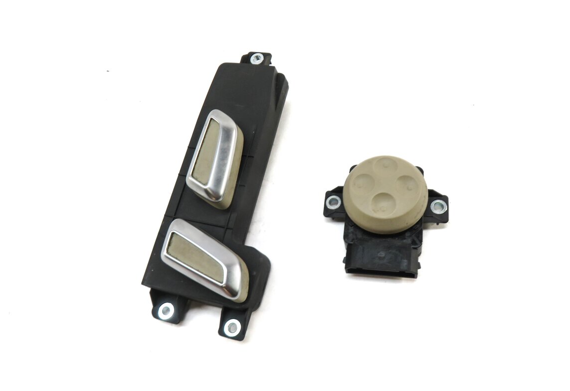 Thumbnail 2: 2014 AUDI Q7 (4L) LEFT FRONT DRIVER SEAT ADJUST ADJUSTMENT SWITCH SET (BEIGE)