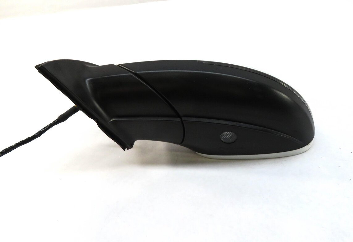 Thumbnail 6: 2013-2015 AUDI Q7 (4L) LEFT DRIVER P-FOLD BLIND SPOT DOOR MIRROR (CARRARA WHITE)