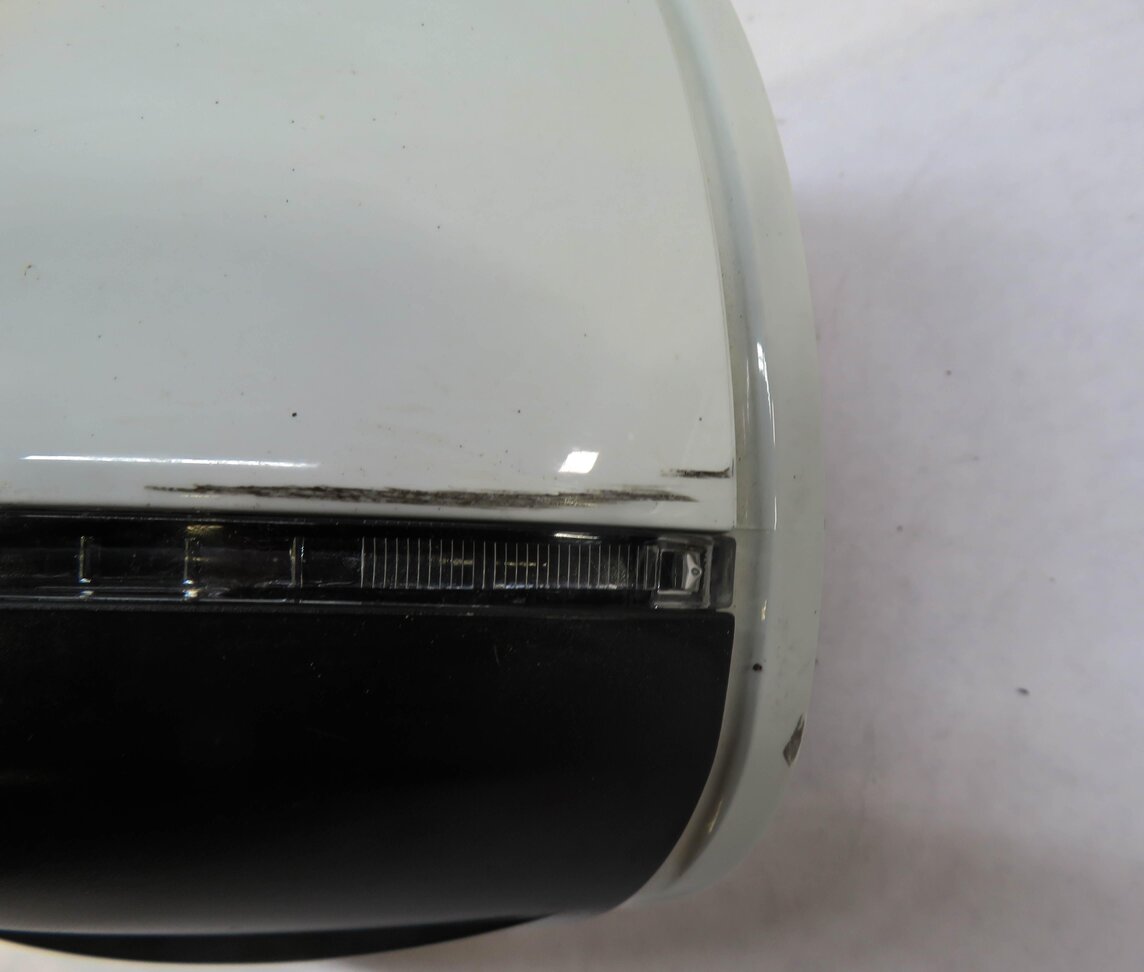 Thumbnail 7: 2013-2015 AUDI Q7 (4L) LEFT DRIVER P-FOLD BLIND SPOT DOOR MIRROR (CARRARA WHITE)