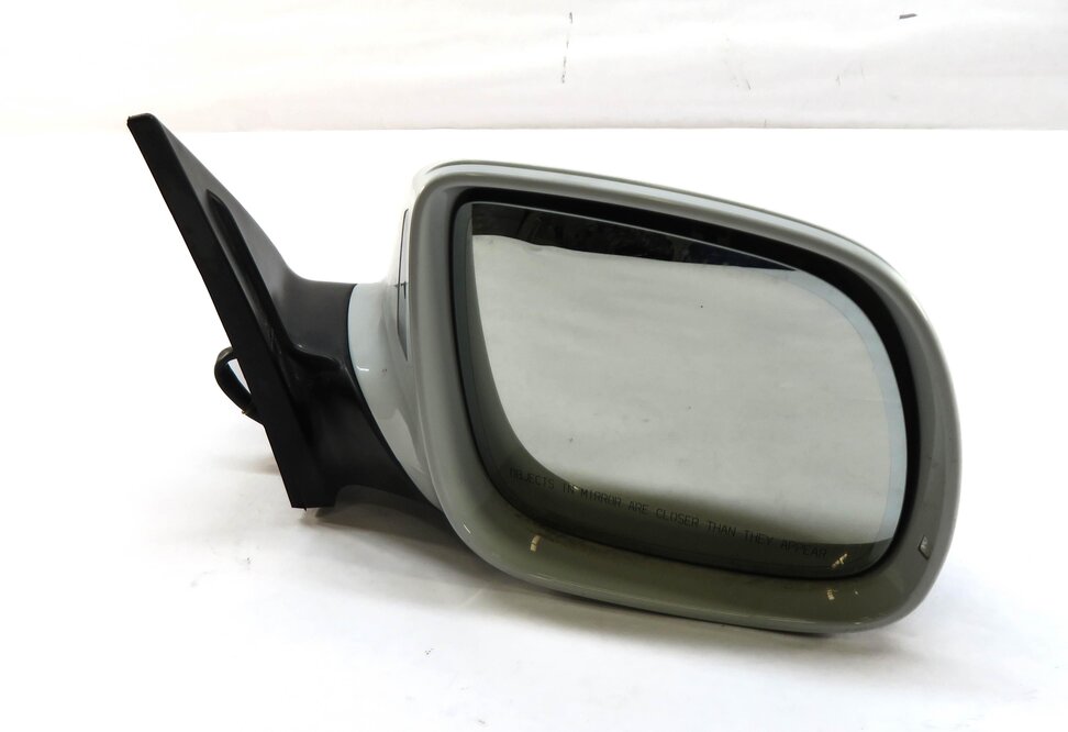 Thumbnail 3: 13-15 AUDI Q7 (4L) RIGHT PASSENGER P-FOLD BLIND SPOT DOOR MIRROR CARRARA WHITE