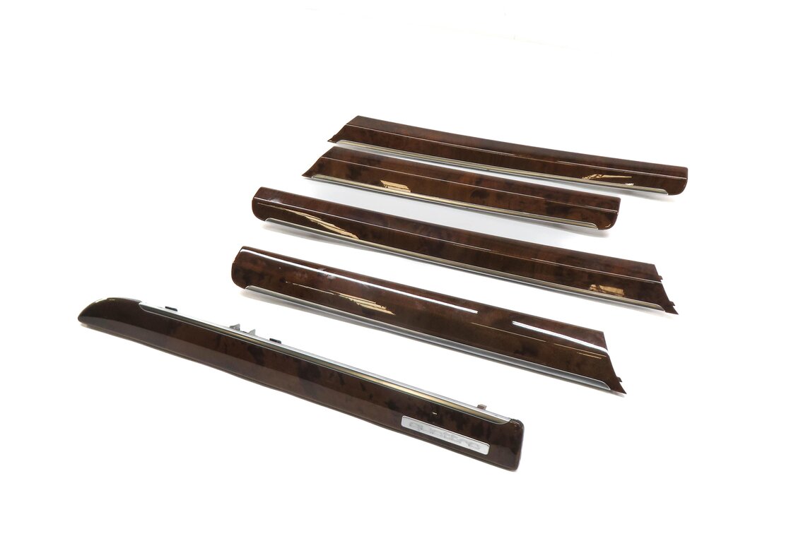 Thumbnail 8: 2014 AUDI Q7 (4L) DASH & DOOR INTERIOR TRIM PANEL SET-5 (BURR WALNUT WOOD 5TS)