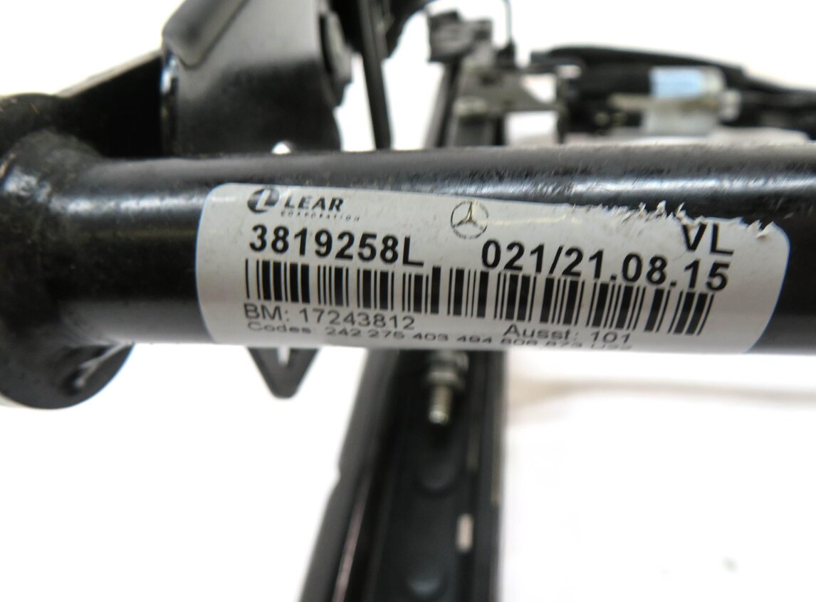 Thumbnail 9: 2012-2020 MERCEDES SLC SLK CLASS (R172) LEFT FRONT DRIVER SEAT TRACK w/ MOTORS