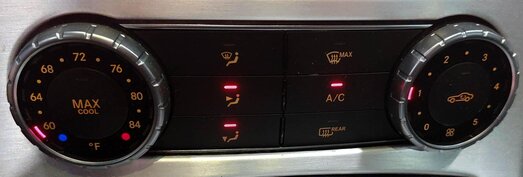 Thumbnail 2: 2013-2016 MERCEDES SLK CLASS (R172) HEATER A/C TEMPERATURE CLIMATE CONTROL PANEL