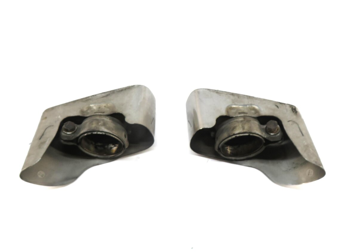 Thumbnail 3: 17-20 MERCEDES SLC300 SLK300 (R172) LEFT & RIGHT MUFFLER PIPE EXHAUST TIP SET-2