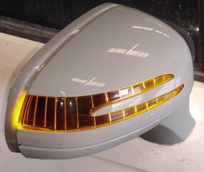Thumbnail 2: 12-20 MERCEDES SLC SLK CLASS (R172) RIGHT P-FOLD MEM AUTODIM DOOR MIRROR (WHITE)