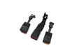 2014 BMW X5 (F15) REAR 2ND ROW LEFT RIGHT CENTER SEATBELT BUCKLE SET 3 (BLACK)