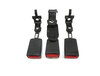 Thumbnail 3: 2014 BMW X5 (F15) REAR 2ND ROW LEFT RIGHT CENTER SEATBELT BUCKLE SET 3 (BLACK)
