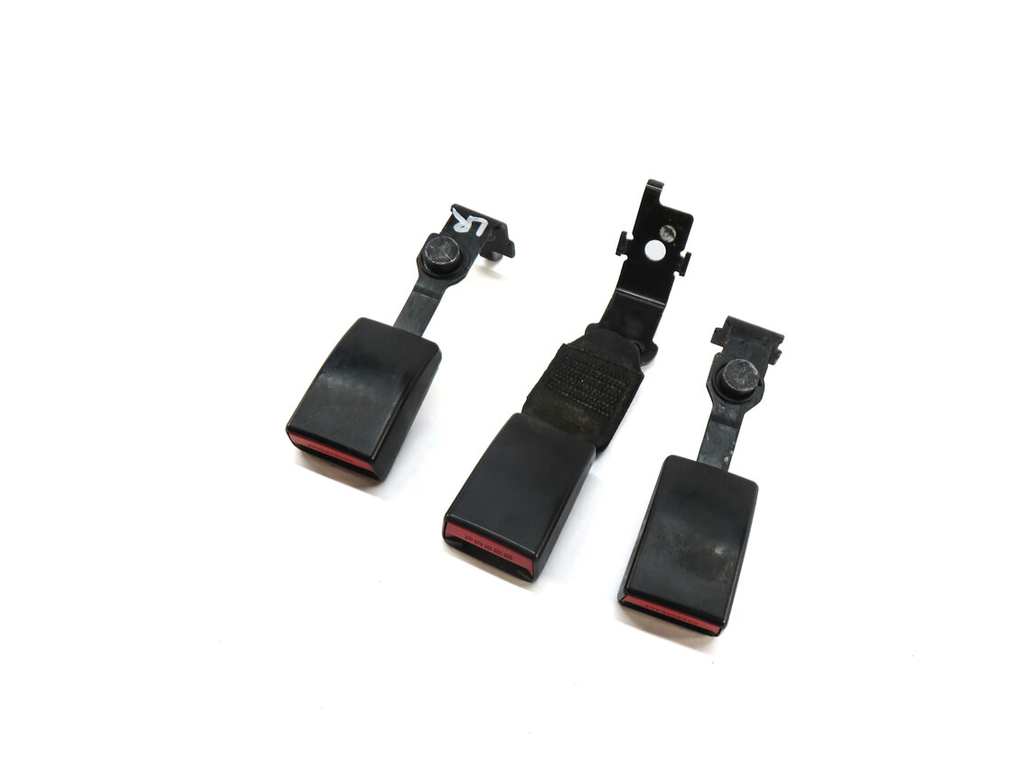 Thumbnail 4: 2014 BMW X5 (F15) REAR 2ND ROW LEFT RIGHT CENTER SEATBELT BUCKLE SET 3 (BLACK)
