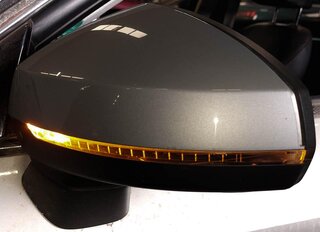 Thumbnail 2: 2015-2017 AUDI A3 S3 (8V) LEFT FRONT DRIVER DOOR MIRROR (ICE SILVER METALLIC P5)