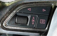 Thumbnail 2: 15-16 AUDI A3 (8V) LEFT DRIVER 3-SPOKE SPORT STEERING WHEEL w/ SWITCHES (BLACK)