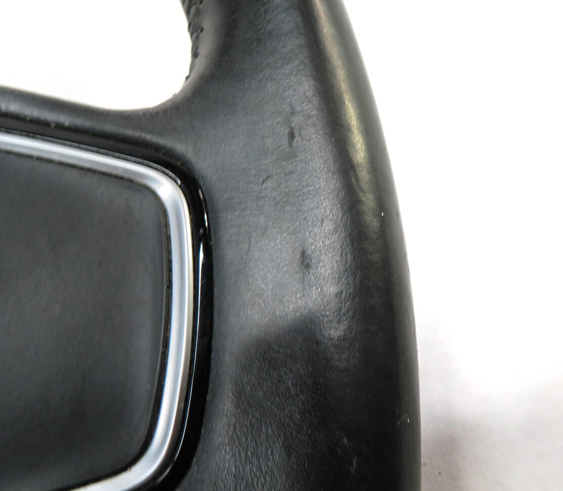 Thumbnail 8: 15-16 AUDI A3 (8V) LEFT DRIVER 3-SPOKE SPORT STEERING WHEEL w/ SWITCHES (BLACK)