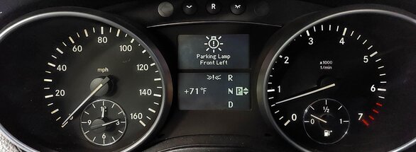 Thumbnail 2: 2008 MERCEDES GL ML (W164 X164) ADAPTIVE CRUISE SPEEDOMETER GAUGE CLUSTER 119k