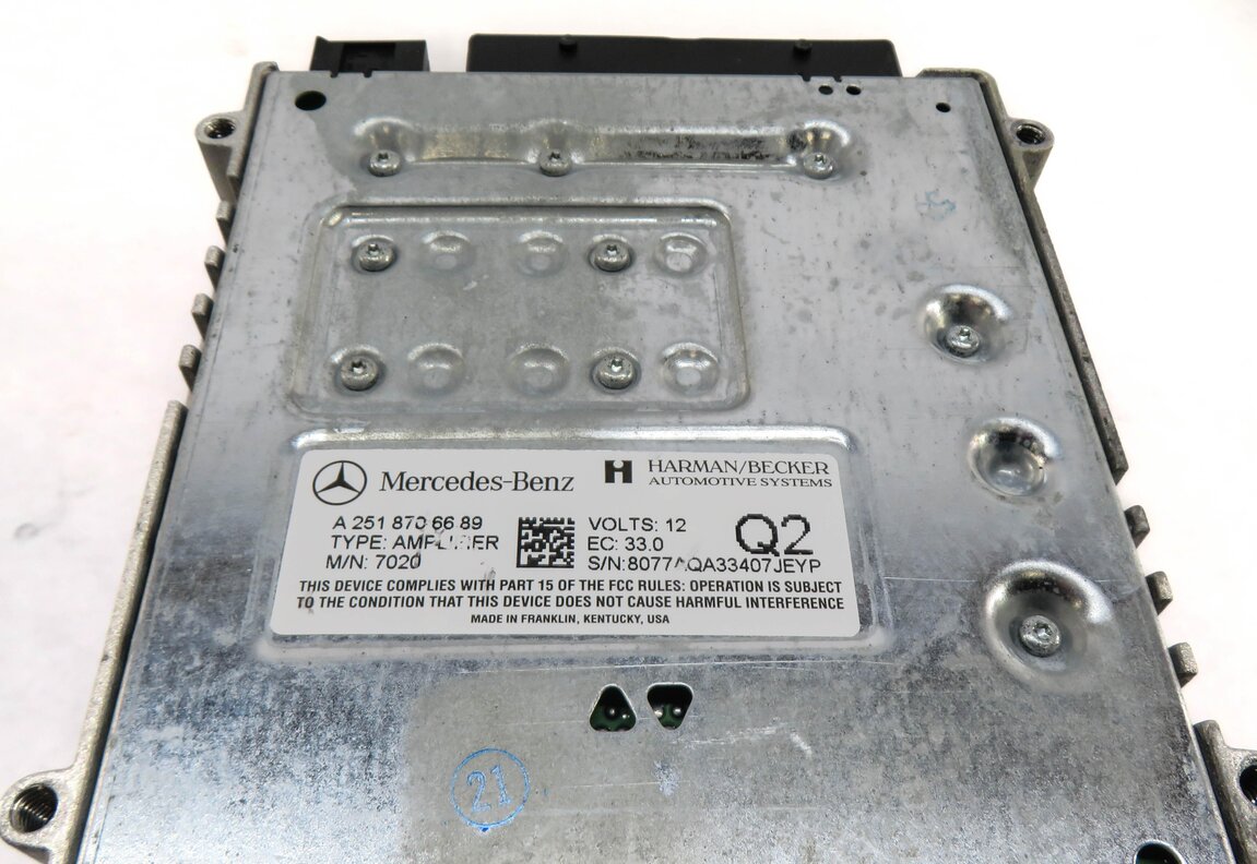 Thumbnail 4: 07-09 MERCEDES GL350 GL450 ML320 ML350 ML500 (X164 W164) HARMAN AUDIO AMPLIFIER