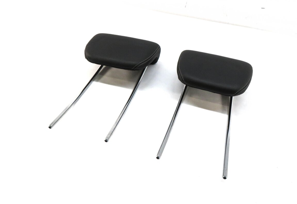 Thumbnail 1: 07-09 MERCEDES GL-CLASS (X164) REAR 3rd ROW SEAT HEADREST SET (BLACK LEATHER)