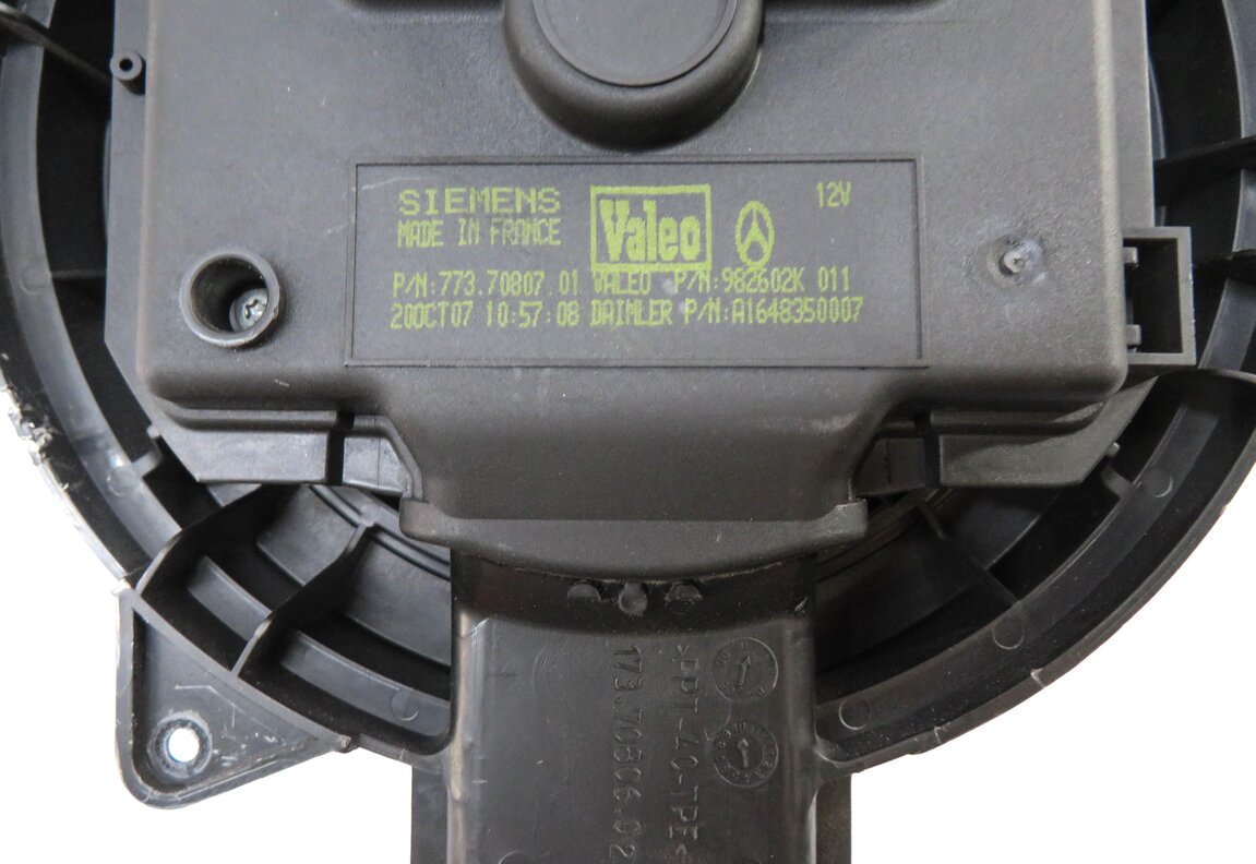 Thumbnail 4: 06-13 MERCEDES GL ML R CLASS (W164 W251 X164) FRONT HEATER A/C BLOWER FAN MOTOR