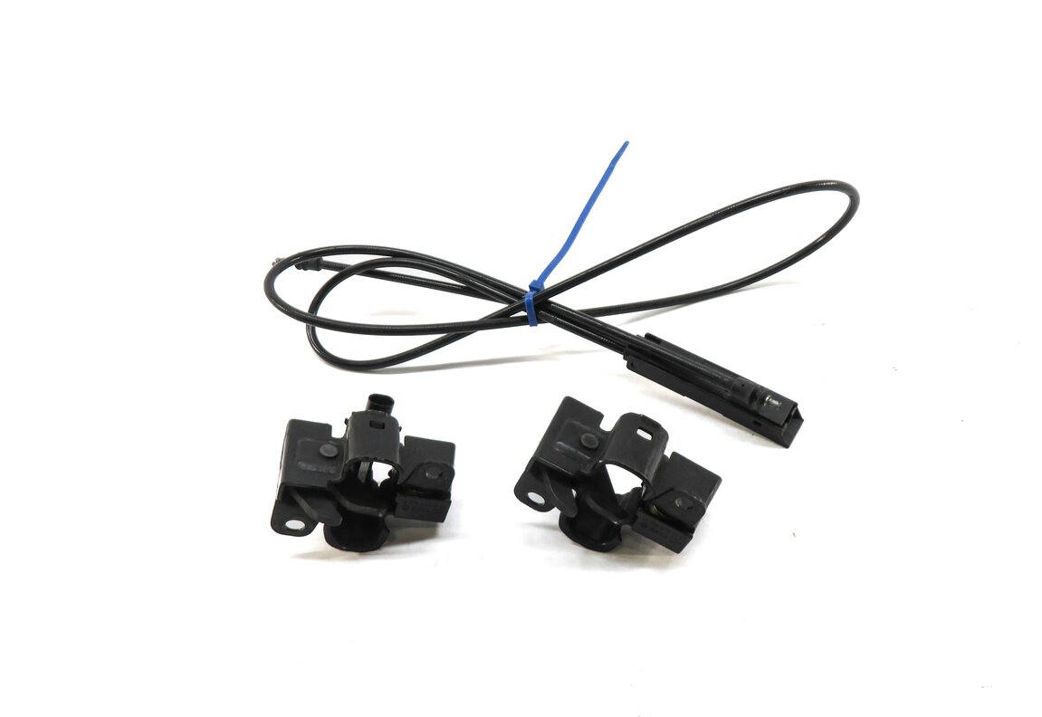 Thumbnail 2: 2008 MERCEDES GL450 (X164) FRONT LEFT & RIGHT LOWER HOOD LOCK LATCH SET w/ CABLE