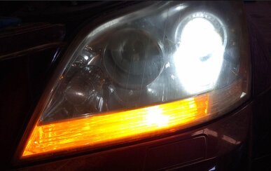 Thumbnail 2: 08-09 MERCEDES GL320 GL450 GL550 (X164) LEFT DRIVER XENON HEADLIGHT LIGHT LAMP