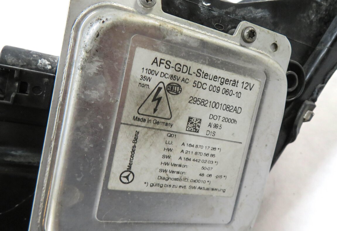 Thumbnail 6: 08-09 MERCEDES GL320 GL450 GL550 (X164) LEFT DRIVER XENON HEADLIGHT LIGHT LAMP