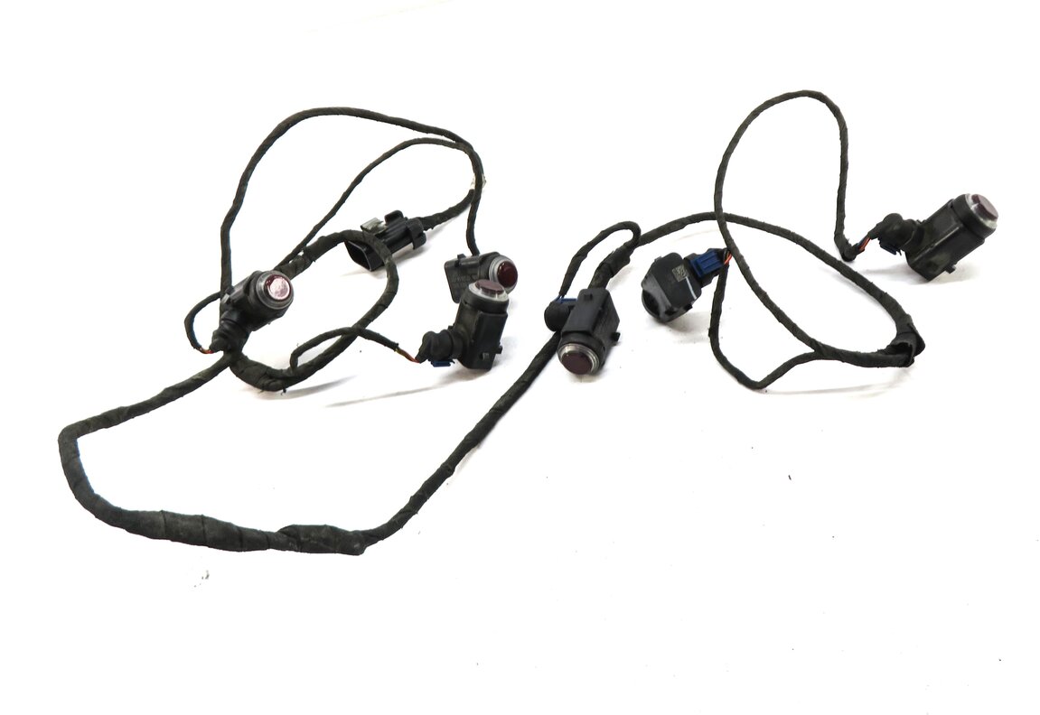 Thumbnail 2: 2008 MERCEDES GL450 (X164) FRONT PDC PARK DISTANCE SENSOR SET w/ HARNESS (RED)