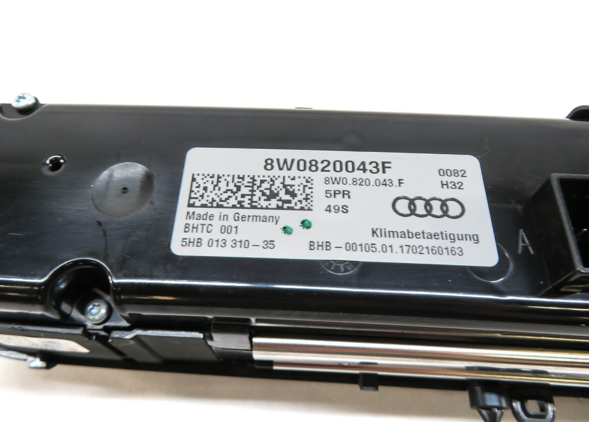 Thumbnail 6: 2017-2019 AUDI A4 ALLROAD (B9 8W) FRONT HEATER A/C TEMPERATURE CLIMATE CONTROL