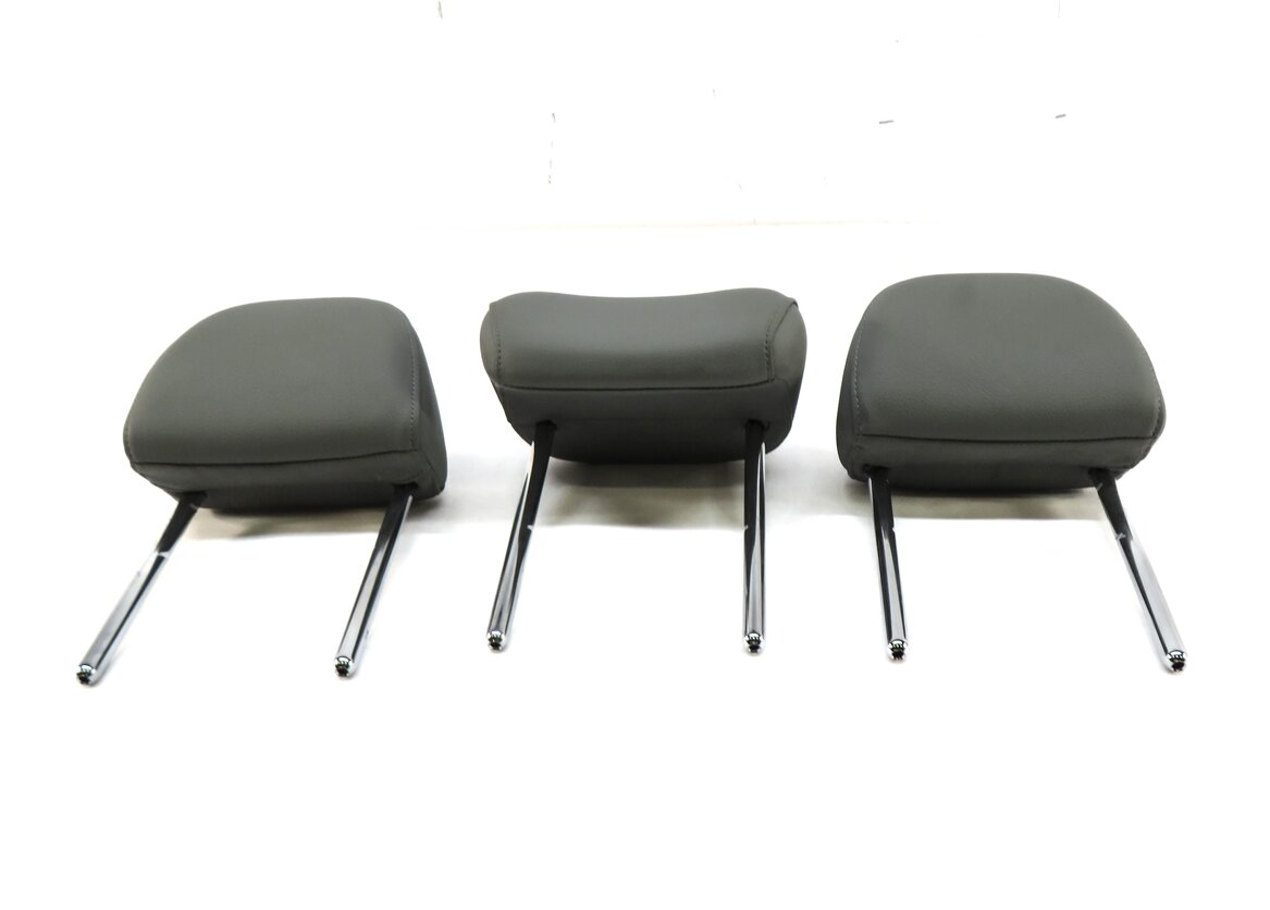 Thumbnail 2: 17-19 AUDI A4 ALLROAD (B9 8W) REAR SEAT LEFT CENTER RIGHT HEADREST SET (GRAY)