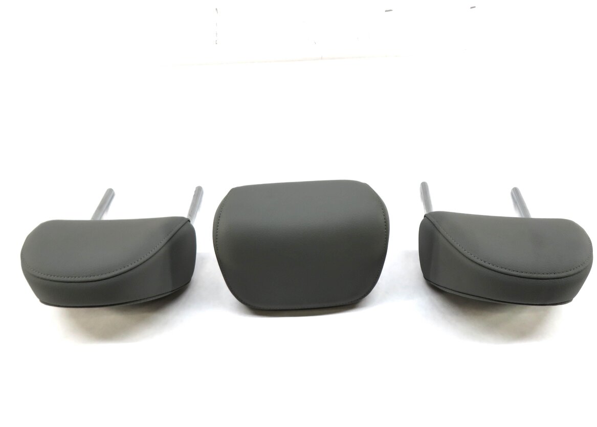 Thumbnail 3: 17-19 AUDI A4 ALLROAD (B9 8W) REAR SEAT LEFT CENTER RIGHT HEADREST SET (GRAY)