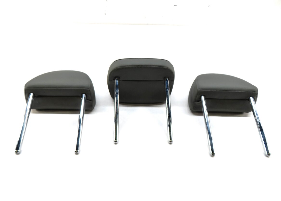 Thumbnail 5: 17-19 AUDI A4 ALLROAD (B9 8W) REAR SEAT LEFT CENTER RIGHT HEADREST SET (GRAY)