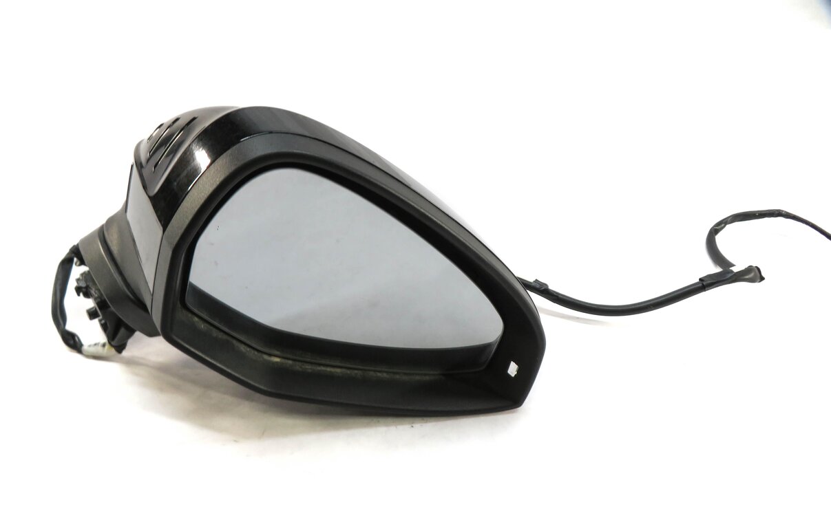 17-19 AUDI A4 (B9 8W) RIGHT HEATED MEMORY AUTODIM DOOR MIRROR (BRILLIANT BLACK)