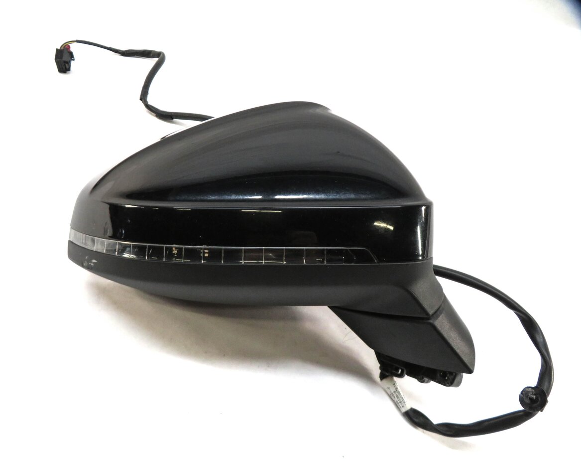 Thumbnail 5: 17-19 AUDI A4 (B9 8W) RIGHT HEATED MEMORY AUTODIM DOOR MIRROR (BRILLIANT BLACK)