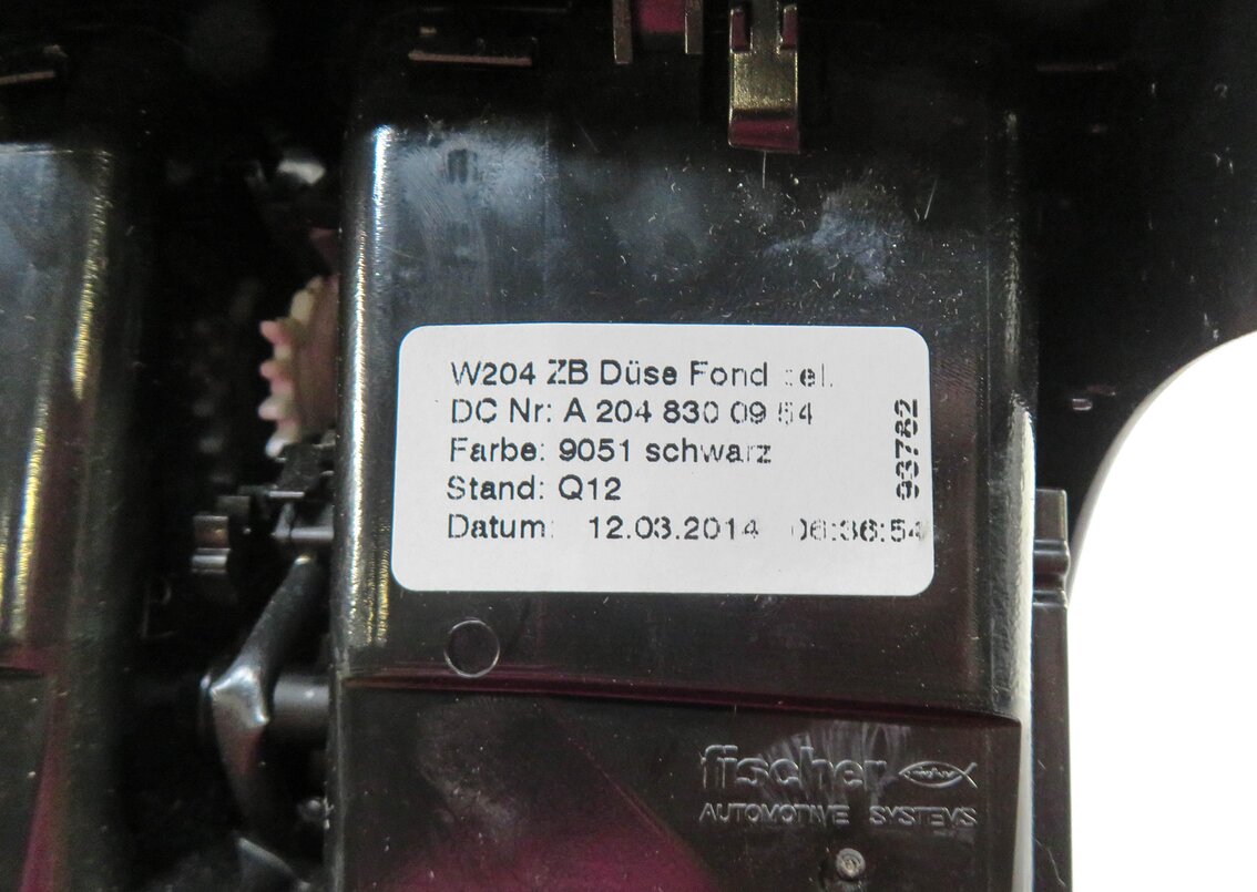 Thumbnail 6: 2014 MERCEDES E350 CONVERTIBLE (A207 W207) REAR CONSOLE HVAC AC HEATER AIR VENT