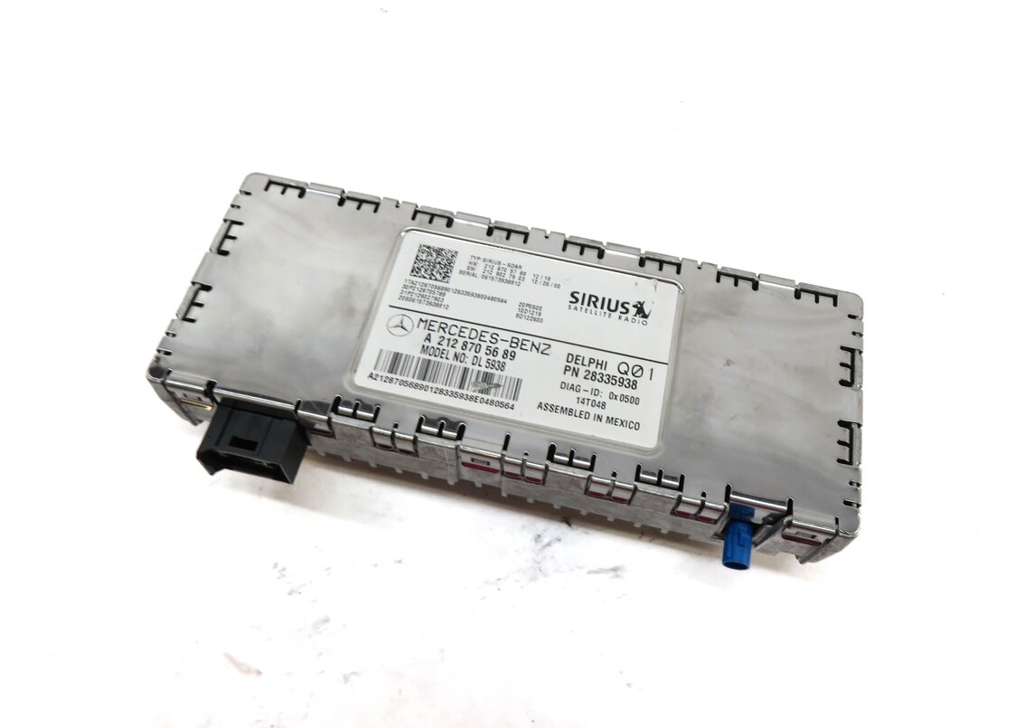 2014 MERCEDES E350 CONVERTIBLE (A207 W207) SIRIUS SATELLITE RADIO CONTROL MODULE