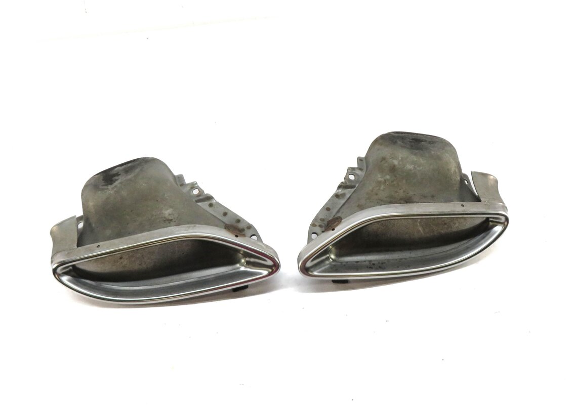 2014 MERCEDES E350 CONVERTIBLE W207 REAR LEFT & RIGHT EXHAUST MUFFLER TIP SET 2