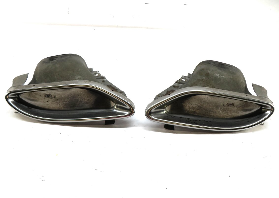 Thumbnail 2: 2014 MERCEDES E350 CONVERTIBLE W207 REAR LEFT & RIGHT EXHAUST MUFFLER TIP SET 2