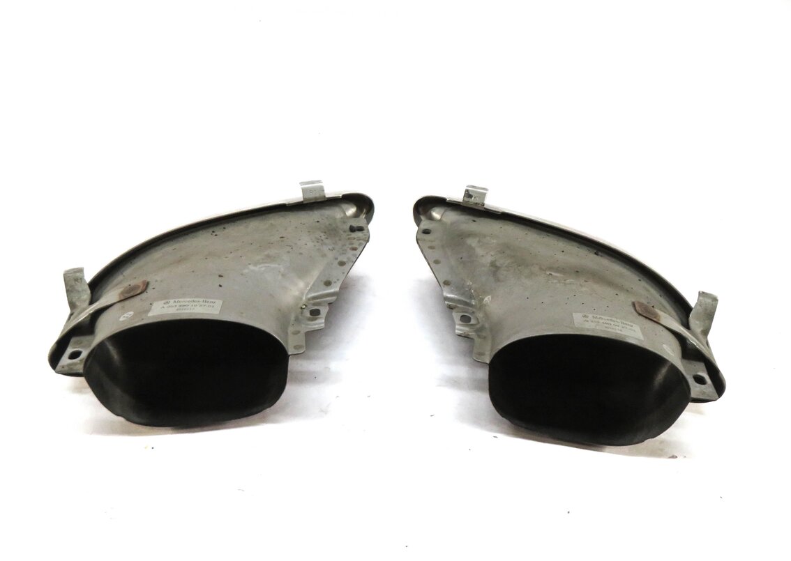 Thumbnail 3: 2014 MERCEDES E350 CONVERTIBLE W207 REAR LEFT & RIGHT EXHAUST MUFFLER TIP SET 2