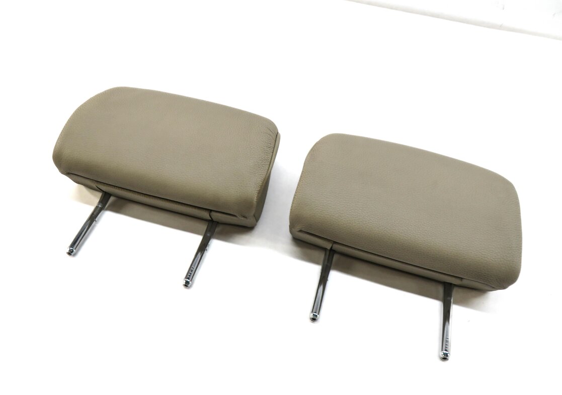 07-13 BMW 328i 335i (E93) CONVERTIBLE LEFT & RIGHT REAR HEADREST SET (OYSTER)