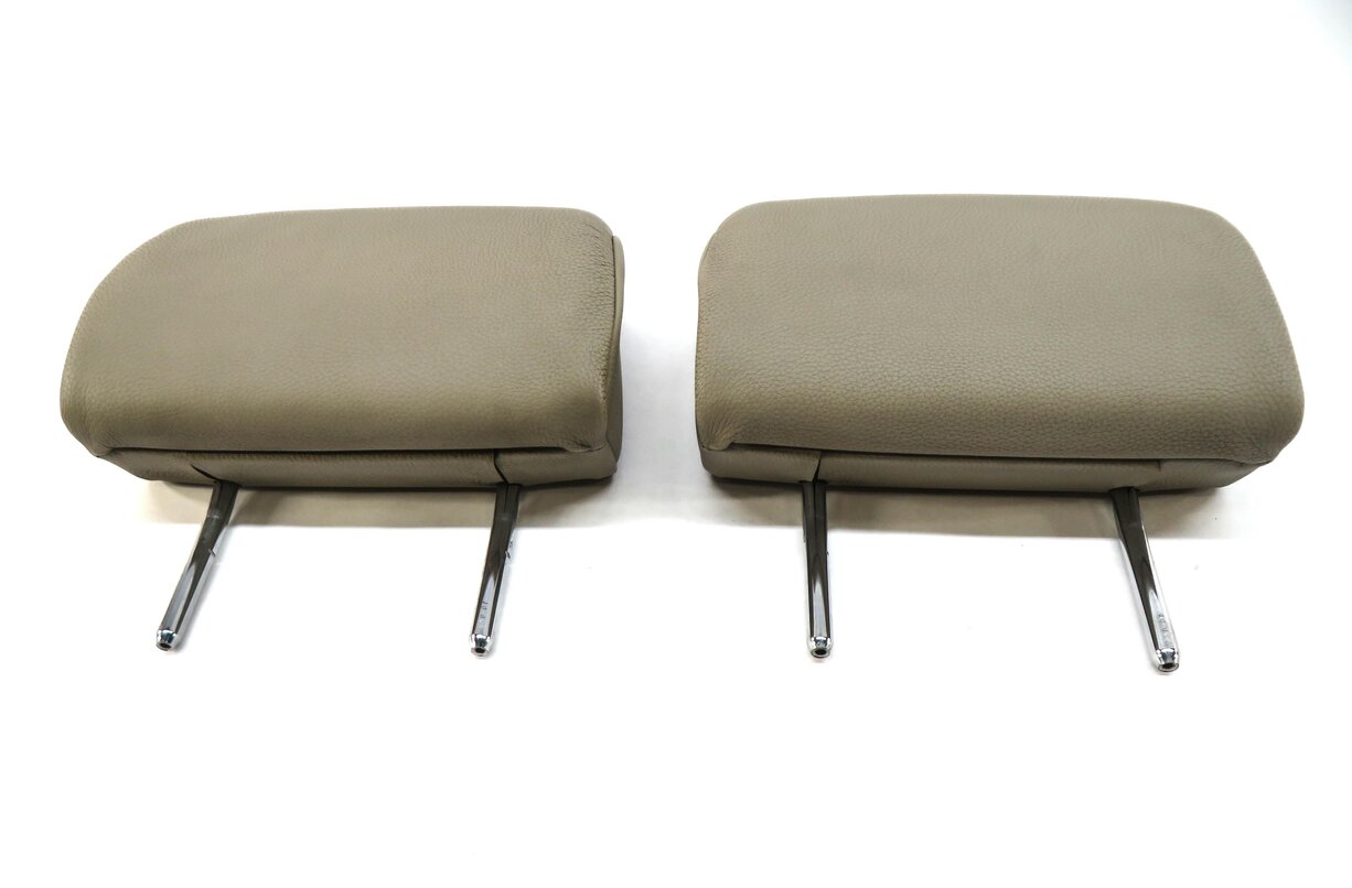 Thumbnail 2: 07-13 BMW 328i 335i (E93) CONVERTIBLE LEFT & RIGHT REAR HEADREST SET (OYSTER)