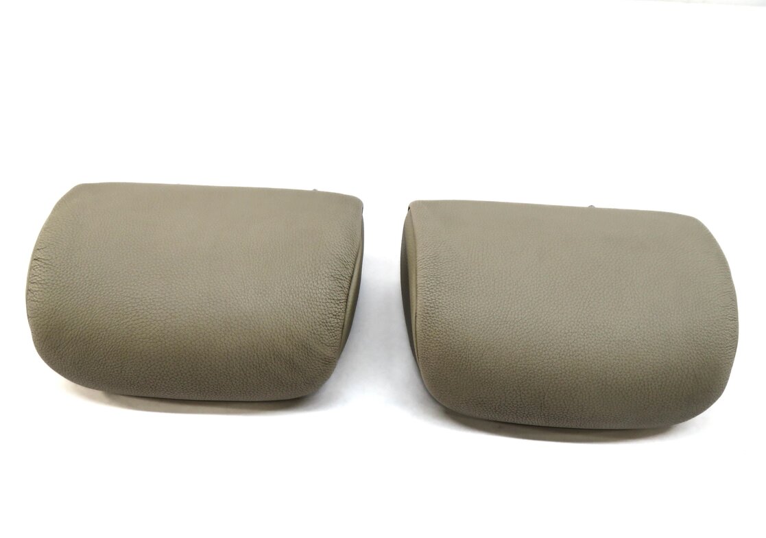Thumbnail 3: 07-13 BMW 328i 335i (E93) CONVERTIBLE LEFT & RIGHT REAR HEADREST SET (OYSTER)