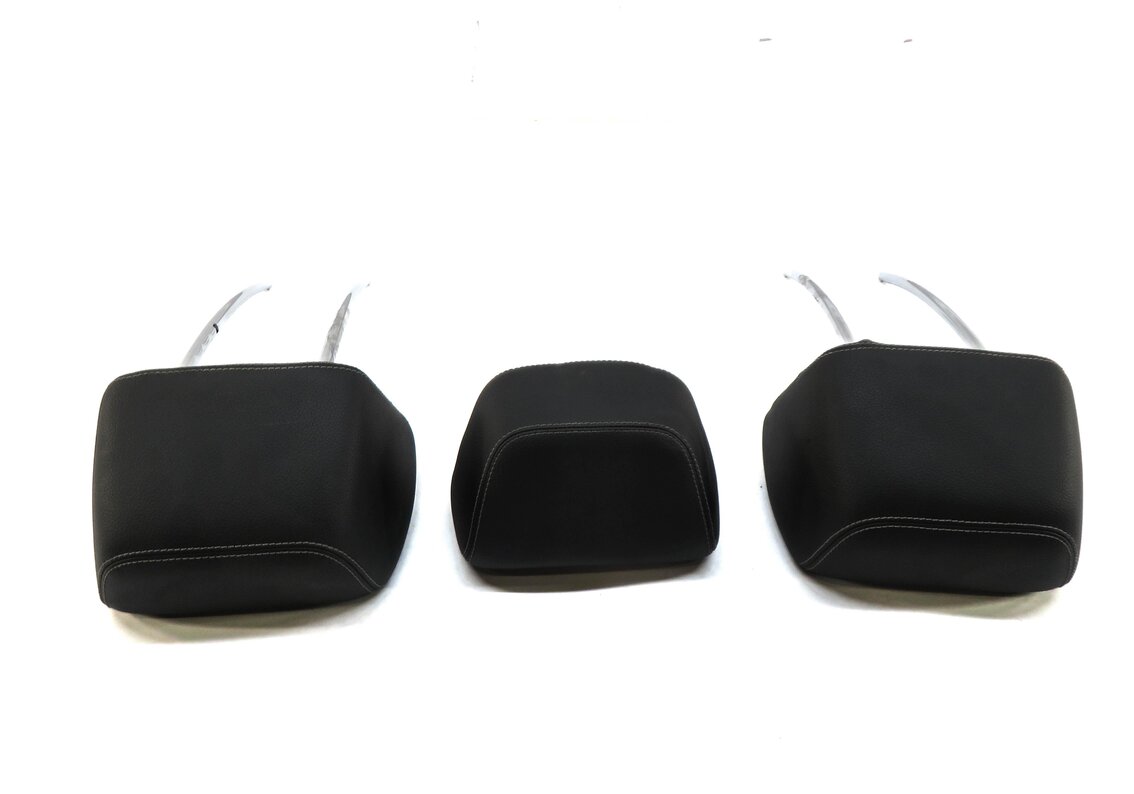 Thumbnail 5: 14-16 MERCEDES E-CLASS (W212) REAR LEFT CENTER RIGHT SEAT HEADREST SET (BLACK)