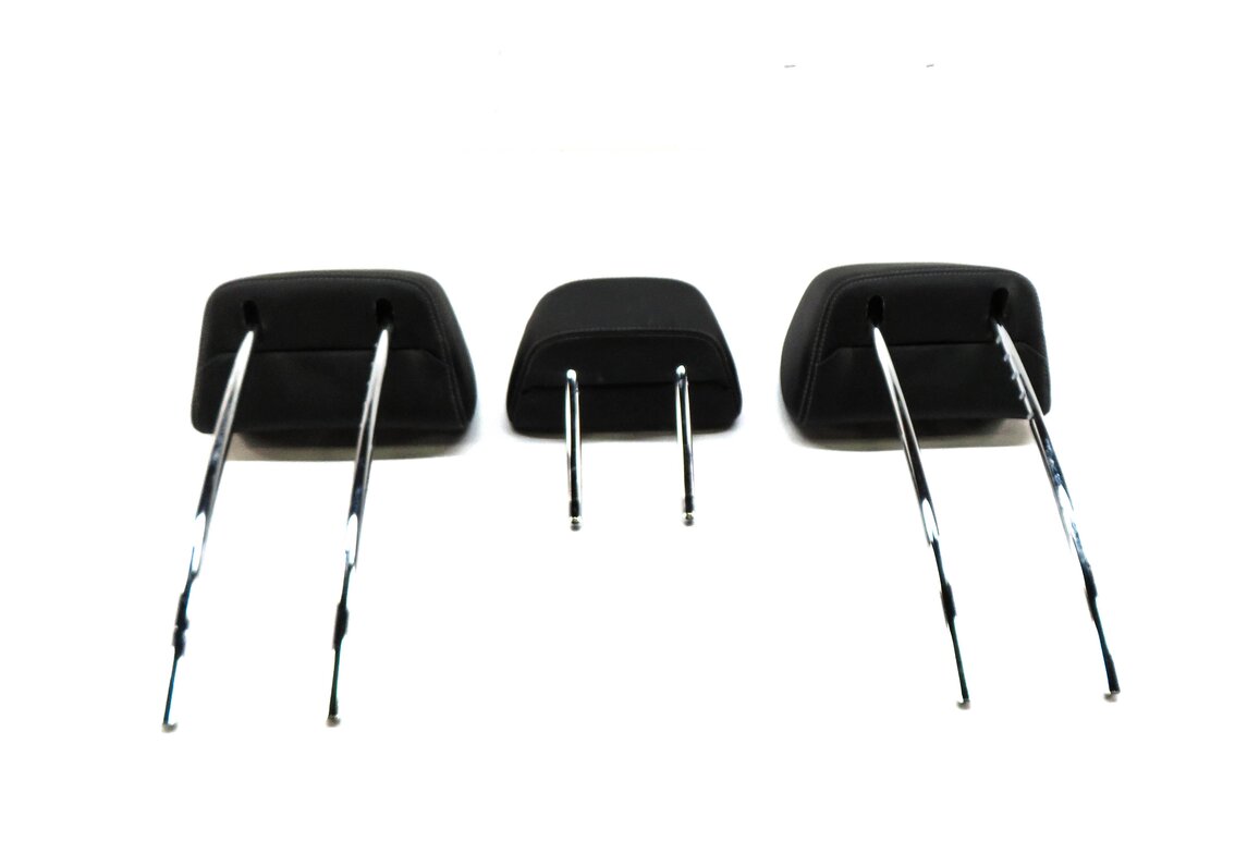 Thumbnail 6: 14-16 MERCEDES E-CLASS (W212) REAR LEFT CENTER RIGHT SEAT HEADREST SET (BLACK)