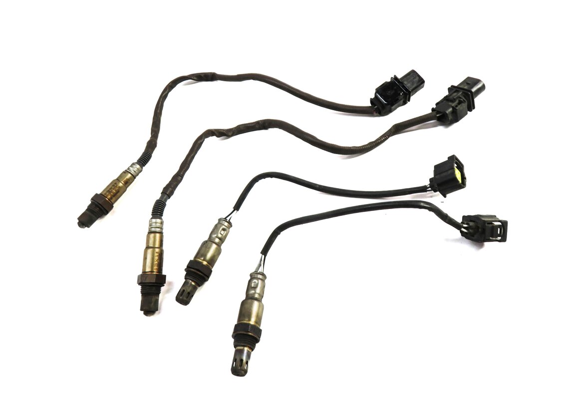 Thumbnail 3: 2014 MERCEDES E350 (W212) 3.5L PRE POST CAT O2 OXYGEN LAMBDA PROBE SENSOR SET-4
