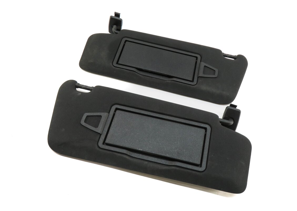 Thumbnail 1: 2008-2014 MERCEDES BENZ C-CLASS (W204) FRONT LEFT & RIGHT SUNVISOR SET (BLACK)