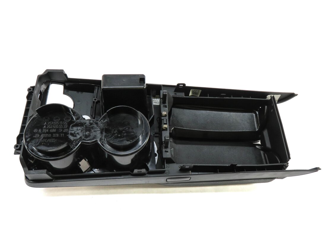 Thumbnail 5: 08-14 MERCEDES C-CLASS (W204) FRONT CENTER CONSOLE ARMREST COMPARTMENT (BLACK)
