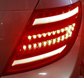 Thumbnail 2: 12-15 MERCEDES C250 C300 C350 (W204) RIGHT PASSENGER TAILLIGHT BRAKE LIGHT LAMP