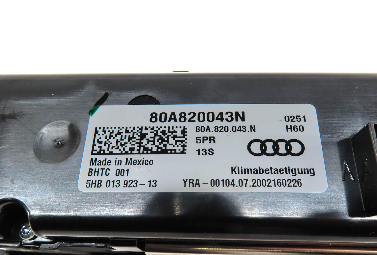 Thumbnail 6: 2017-2020 AUDI A4 A5 Q5 S5 SQ5 (B9 FY 8W 8W6 80A) FRONT TEMPERATURE CONTROL