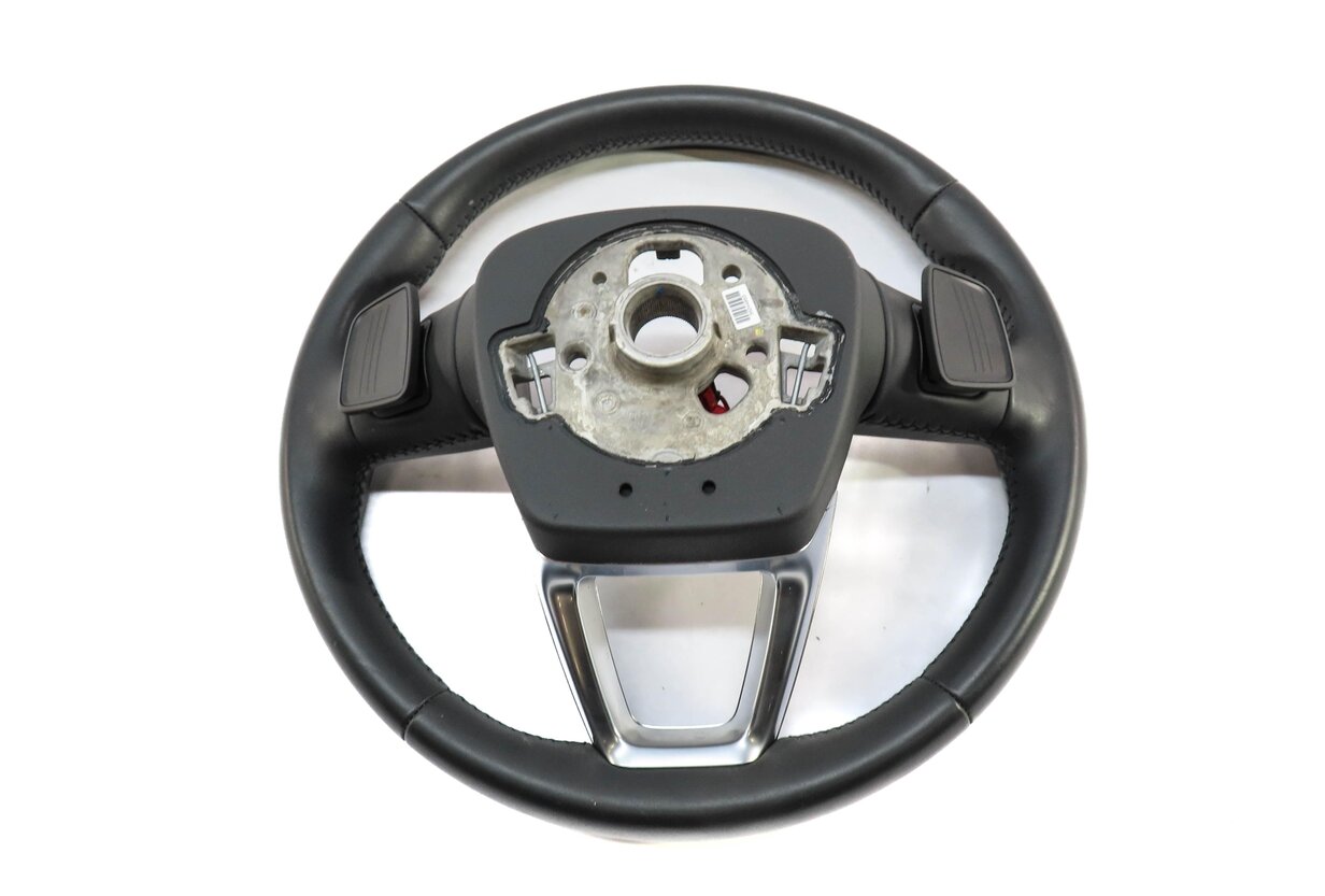 Thumbnail 6: 2018-2020 AUDI Q5 SQ5 (FY 80A) DRIVER 3-SPOKE HEATED STEERING WHEEL w/ PADDLES
